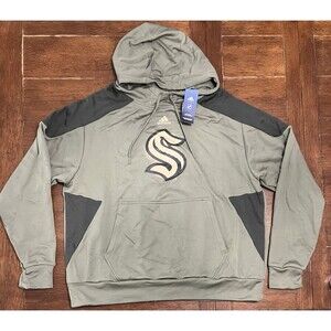 ADIDAS Seatle Kraken Men's M Military Appreciation Salute to Service Hoodie NWT